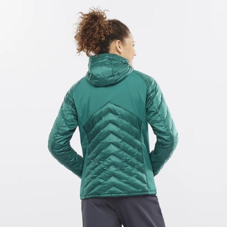 Green Salomon Outline Primaloft Women's Insulated Jackets | IE LG0697